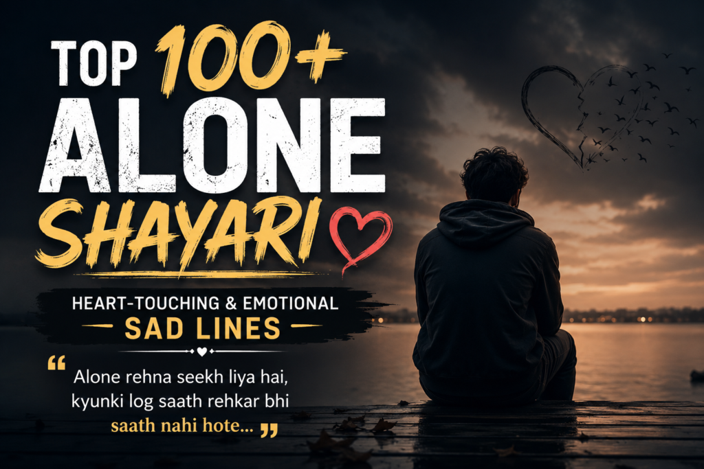 Top 100+ Alone Shayari: Heart-Touching & Emotional Sad Lines