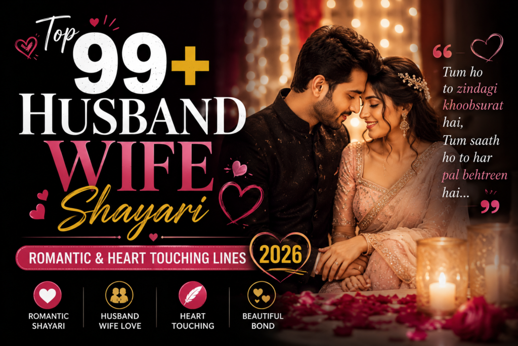 Top 99+ Husband Wife Shayari: Romantic & Heart Touching Lines 2026