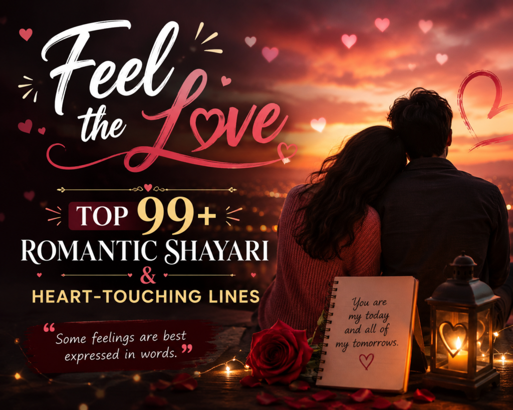 Feel the Love: Top 99+ Romantic Shayari & Heart-Touching Lines ❤️
