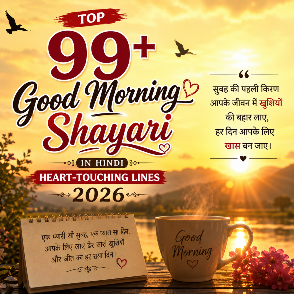 Top 99+ Good Morning Shayari in Hindi | Heart-Touching Lines 2026