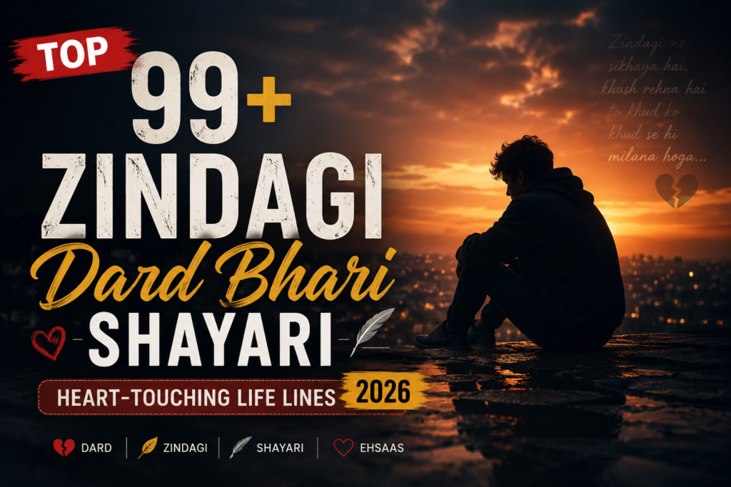 Top 99+ Zindagi Dard Bhari Shayari – Heart-Touching Life Lines 2026